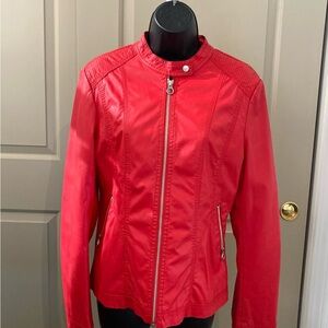 Faux leather jacket